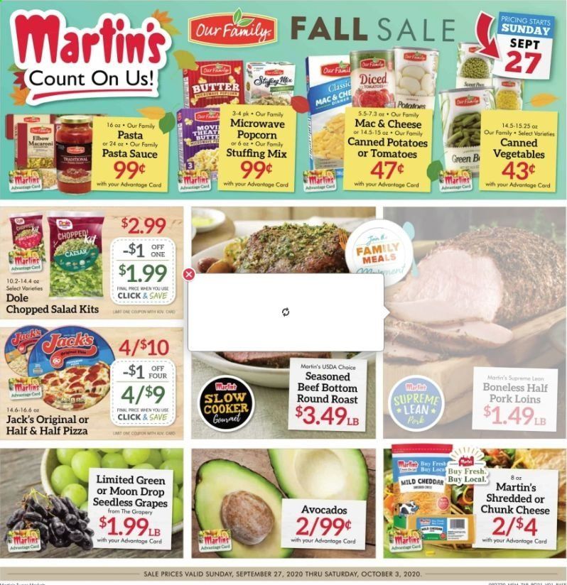 Martin’s Weekly Ad Flyer September 27 to October 3