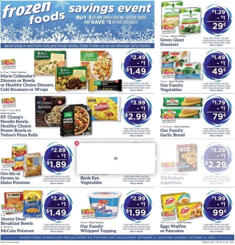 Martin’s Weekly Ad Flyer September 27 to October 3