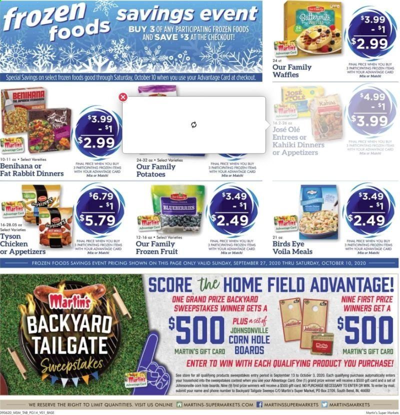 Martin’s Weekly Ad Flyer September 27 to October 3