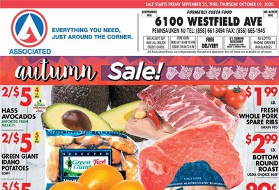 Associated Supermarkets Weekly Ad Flyer September 25 to October 1