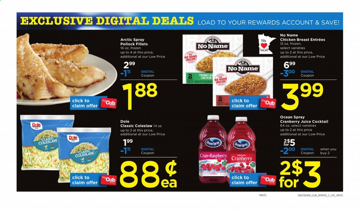 Cub Foods Weekly Ad Flyer September 27 to October 3