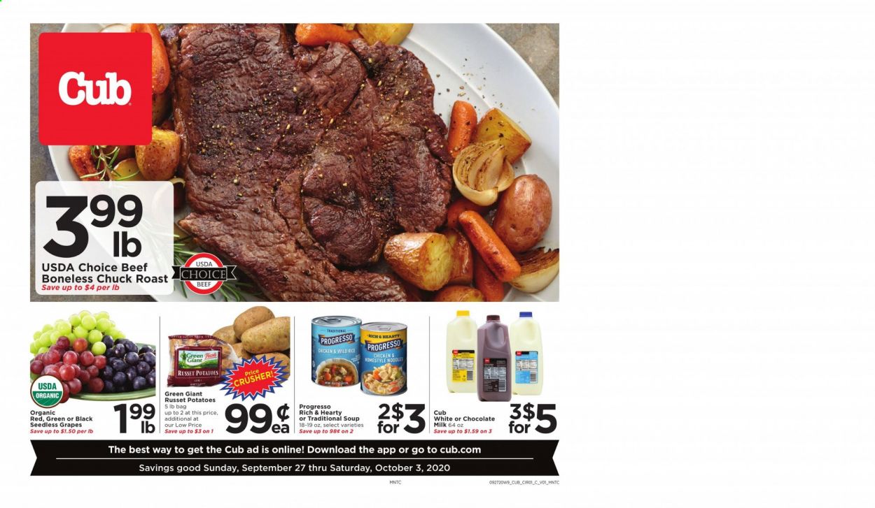 Cub Foods Weekly Ad Flyer September 27 to October 3