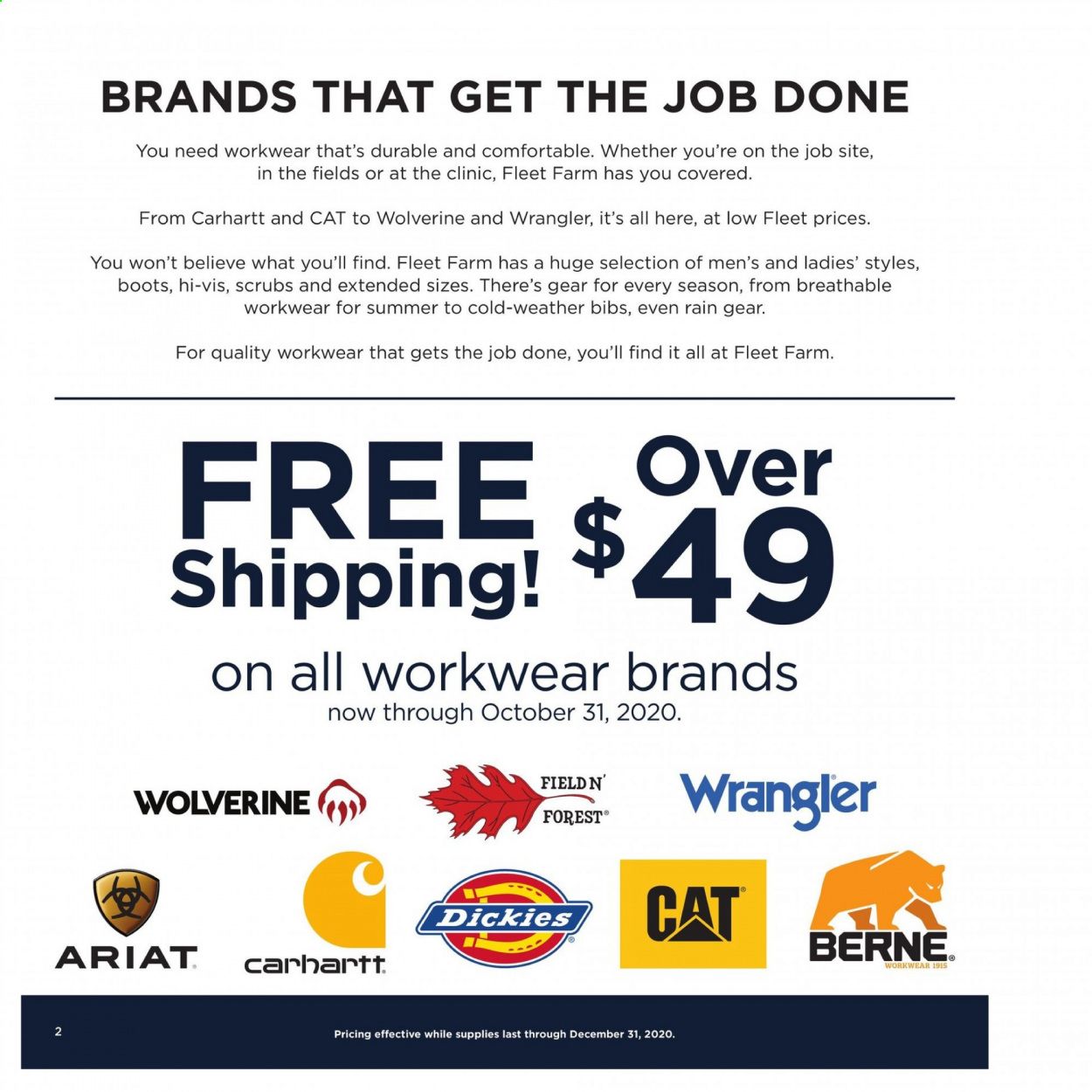 Fleet Farm Weekly Ad Flyer September 21 to December 31