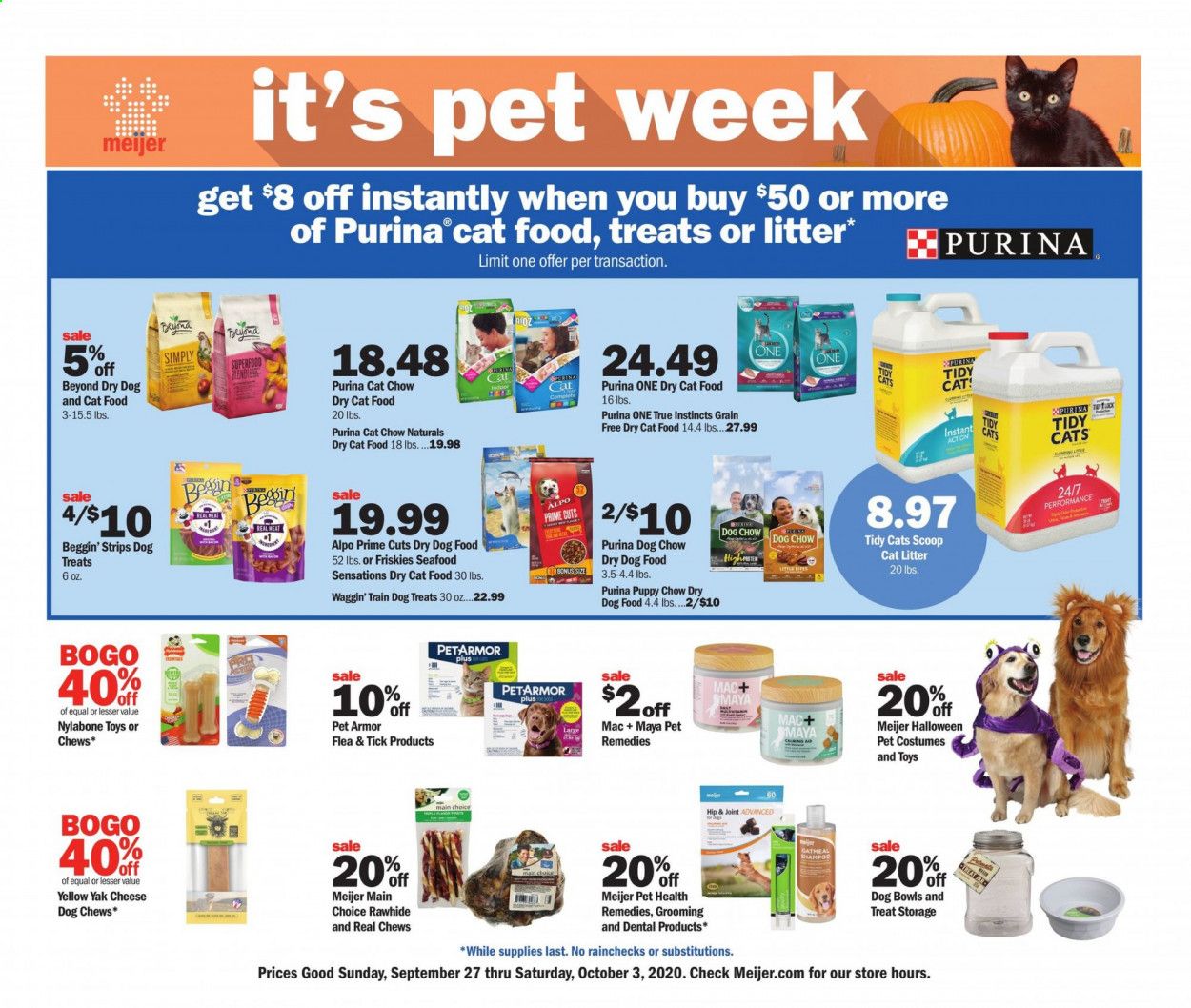 Meijer Weekly Ad Flyer September 27 to October 3