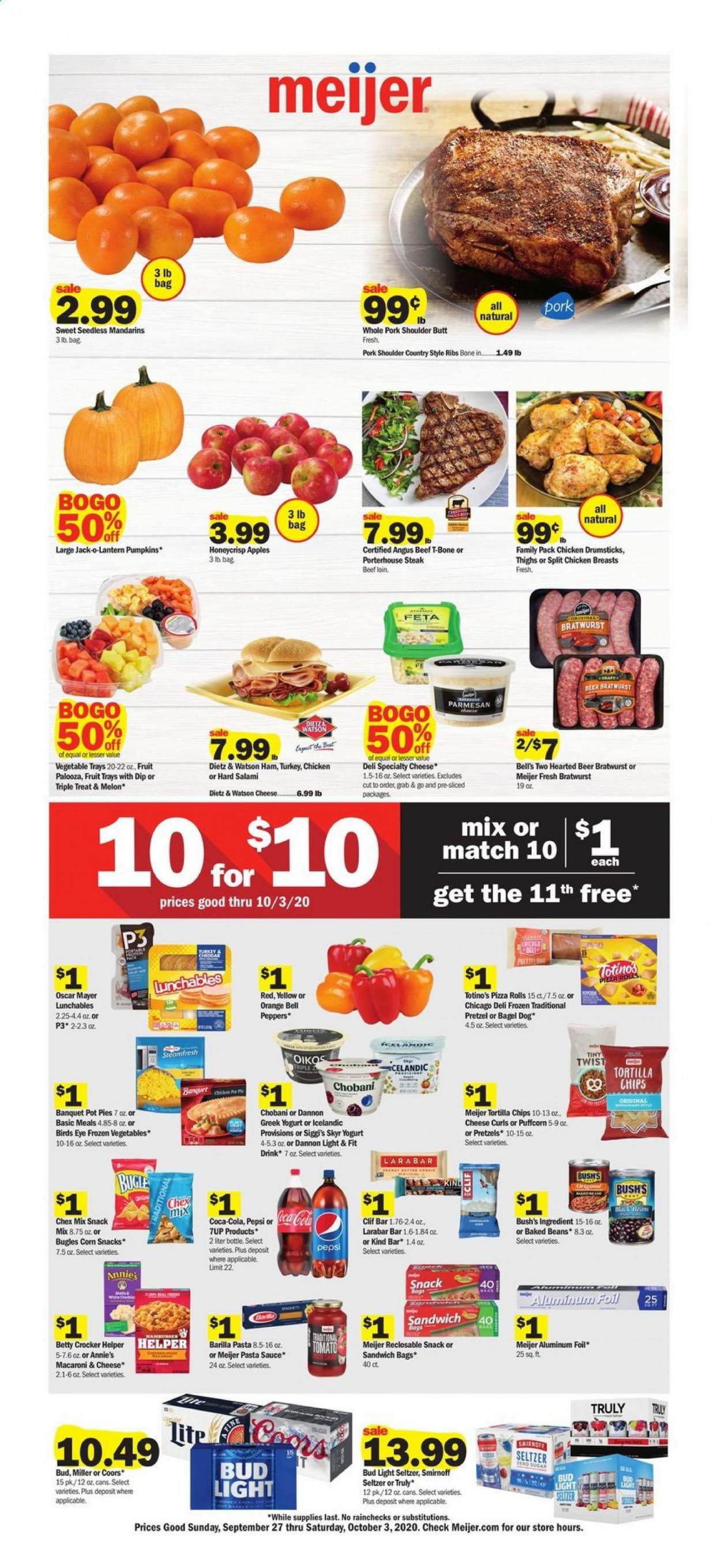 Meijer (MI) Weekly Ad Flyer September 27 to October 3