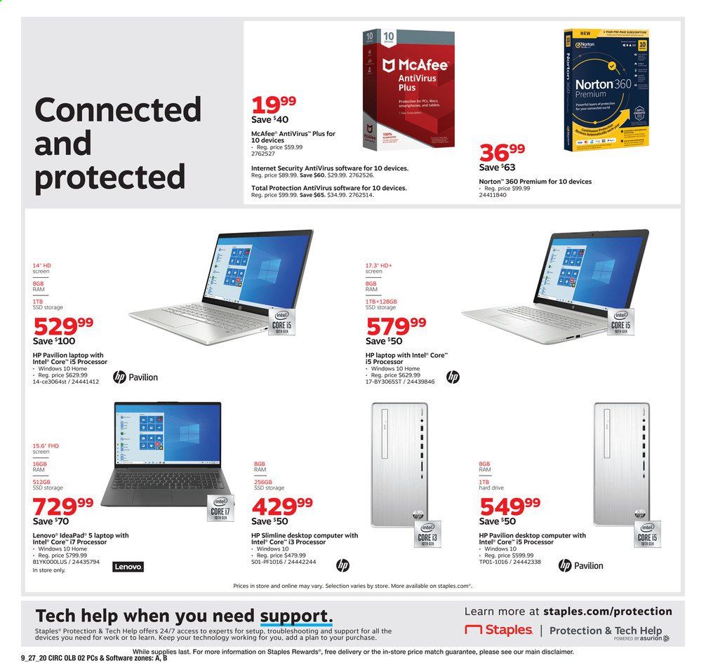 Staples Weekly Ad Flyer September 27 to October 3