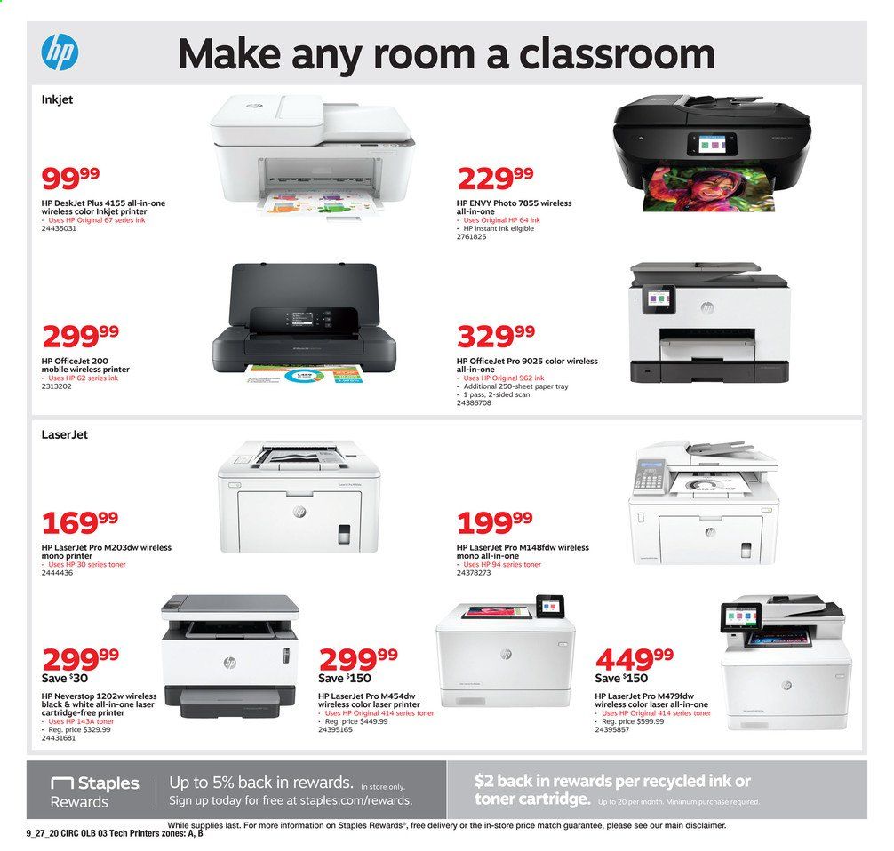 Staples Weekly Ad Flyer September 27 to October 3