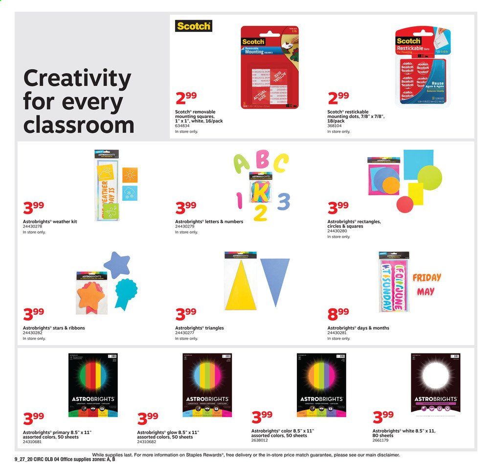 Staples Weekly Ad Flyer September 27 to October 3