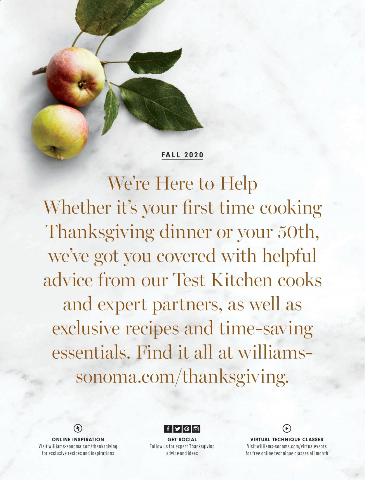 Williams-Sonoma Weekly Ad Flyer October 1 to October 31
