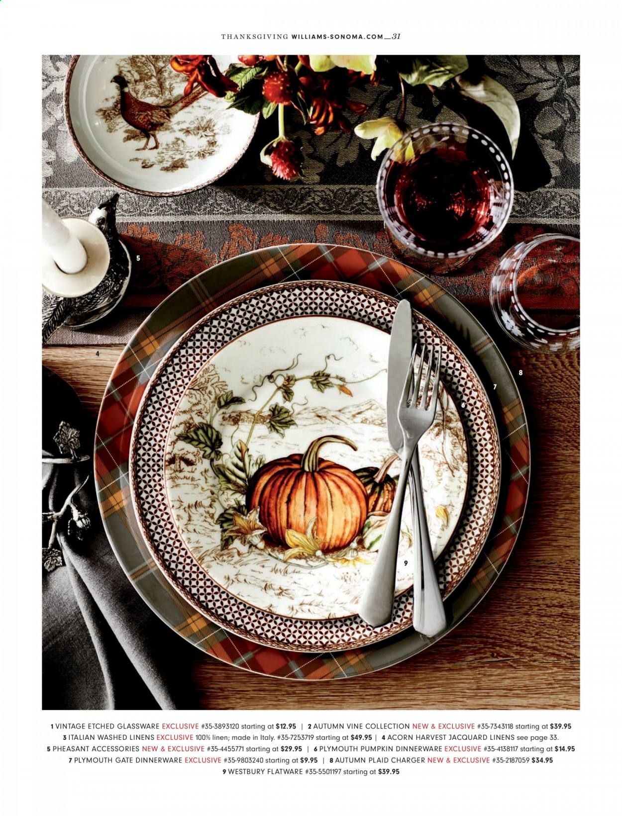 Williams-Sonoma Weekly Ad Flyer October 1 to October 31