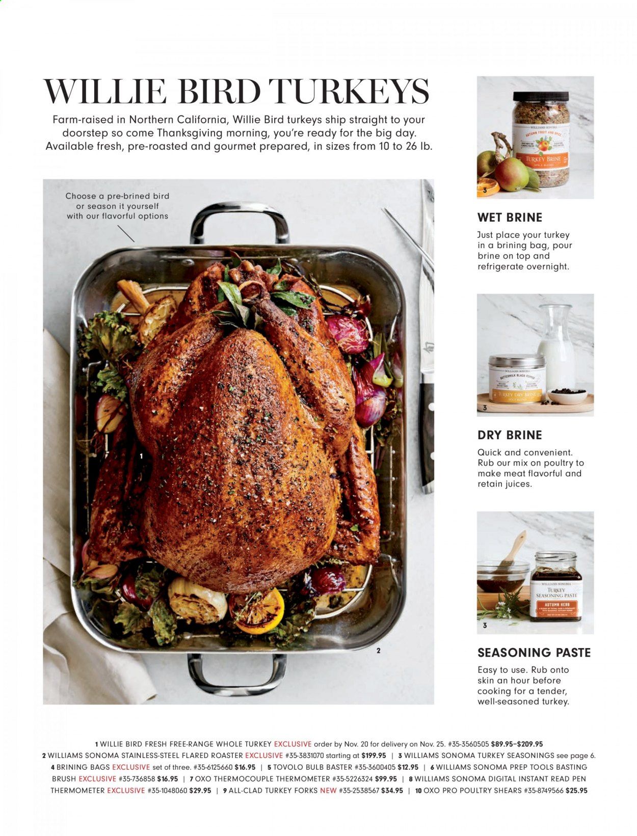 Williams-Sonoma Weekly Ad Flyer October 1 to October 31