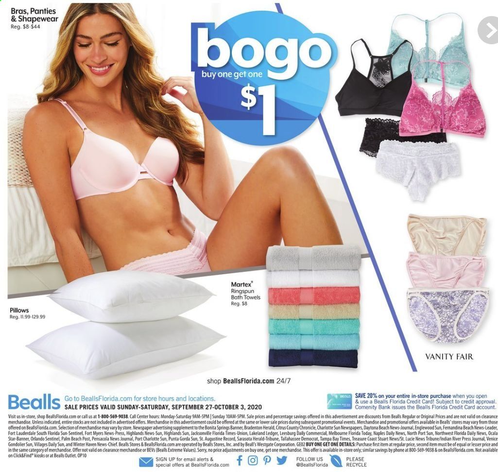 Bealls Florida Weekly Ad Flyer September 27 to October 3