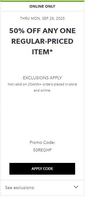 JOANN Weekly Ad Flyer September 27 to September 28