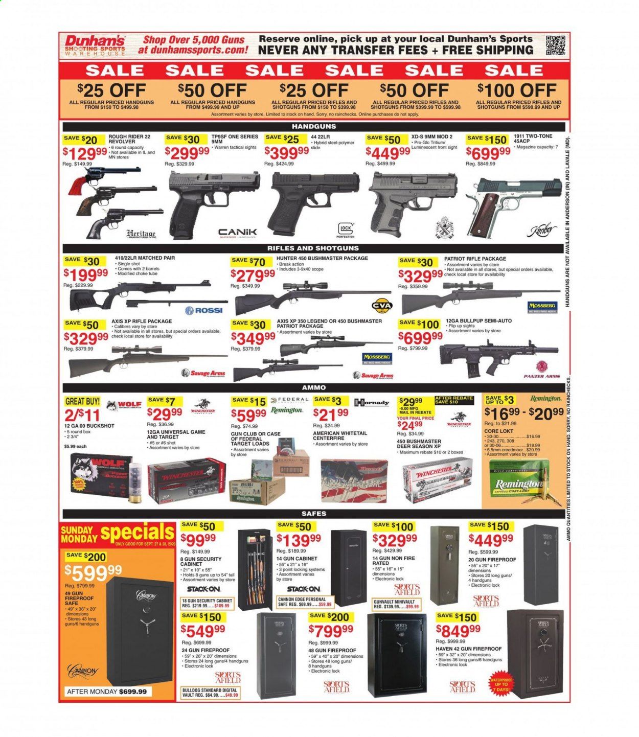Dunham's Sports Weekly Ad Flyer September 26 to October 1