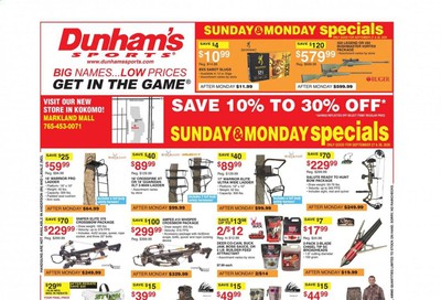 Dunham's Sports (IN) Weekly Ad Flyer September 26 to October 1