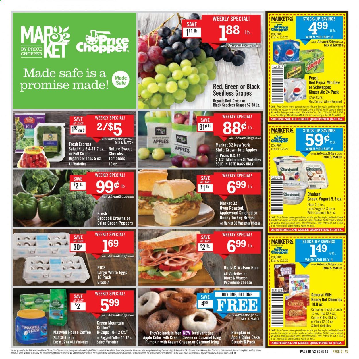 Price Chopper (NY) Weekly Ad Flyer September 27 to October 4
