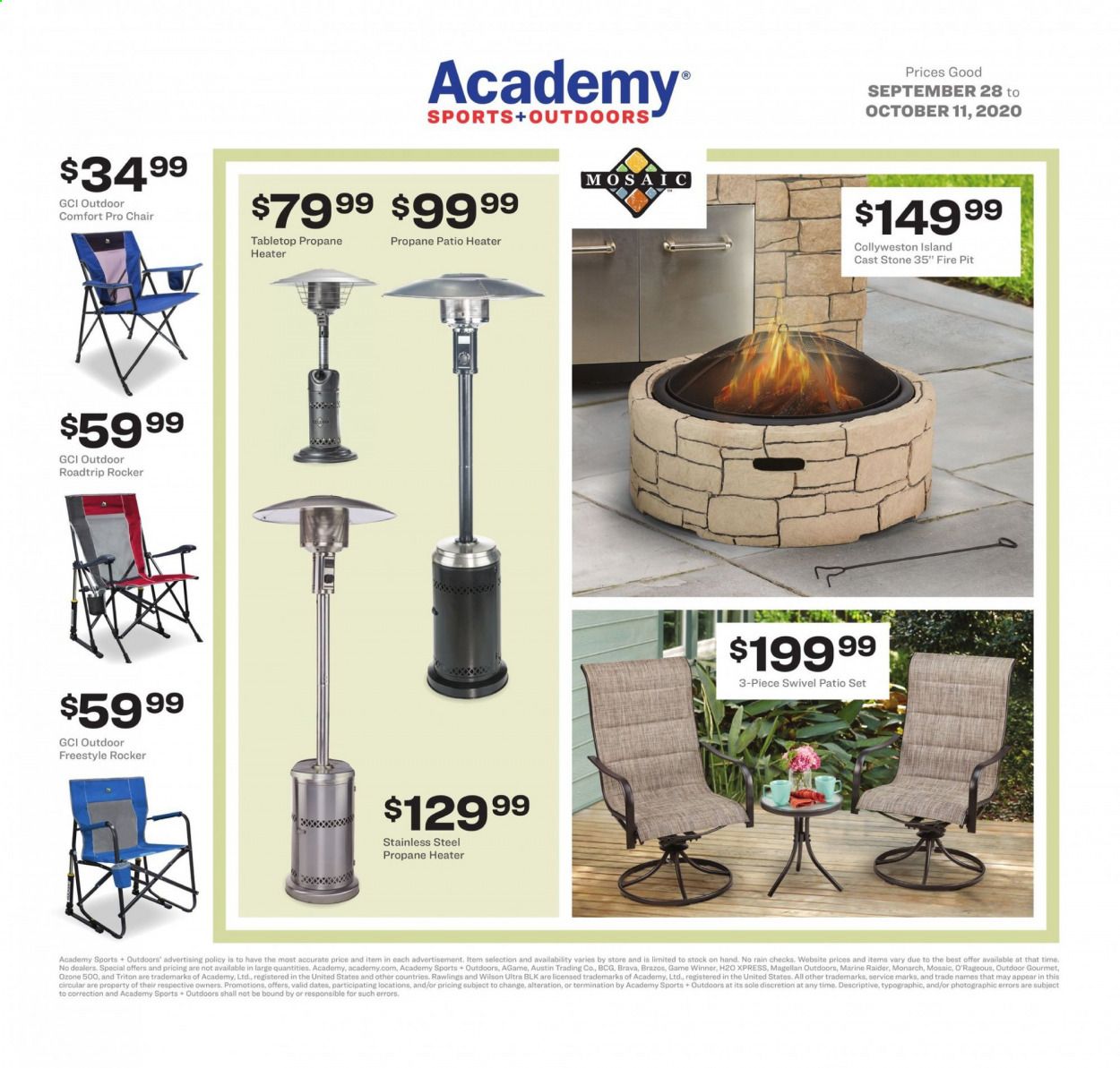 Academy Sports Weekly Ad Flyer September 28 to October 11