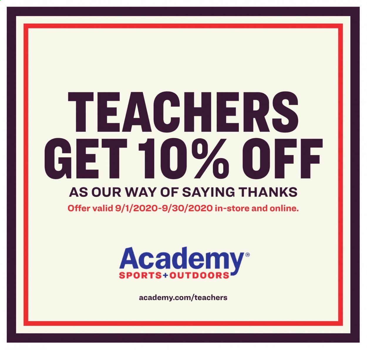 Academy Sports Weekly Ad Flyer September 28 to October 11