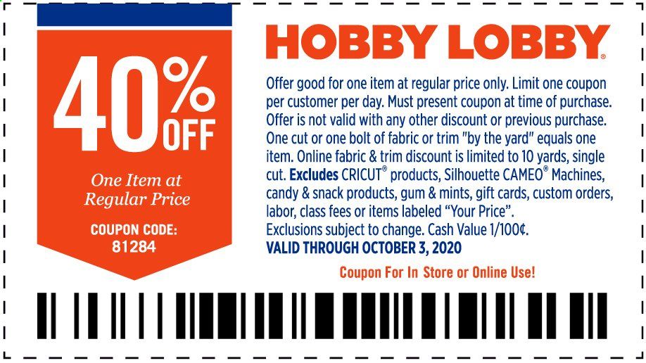 Hobby Lobby Weekly Ad Flyer September 27 to October 3