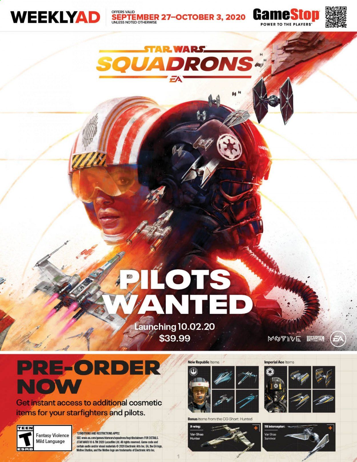 GameStop Weekly Ad Flyer September 27 to October 3