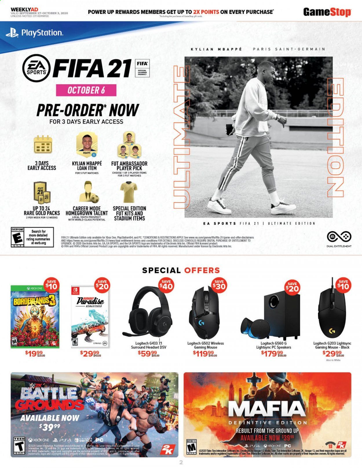 GameStop Weekly Ad Flyer September 27 to October 3