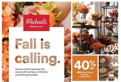 Michaels Weekly Ad Flyer September 27 to October 3