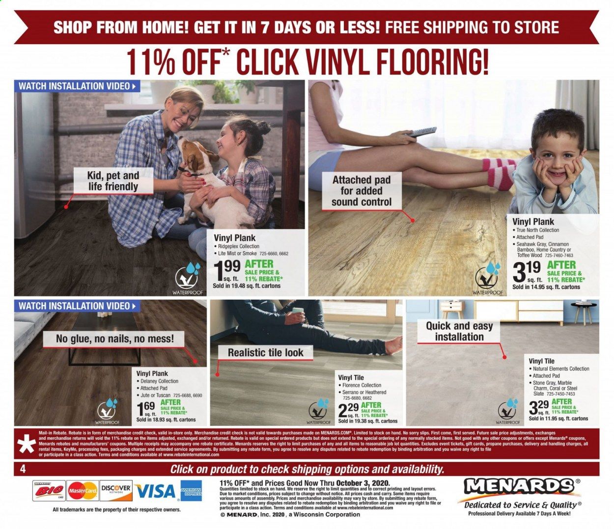 Menards Weekly Ad Flyer September 27 to October 3
