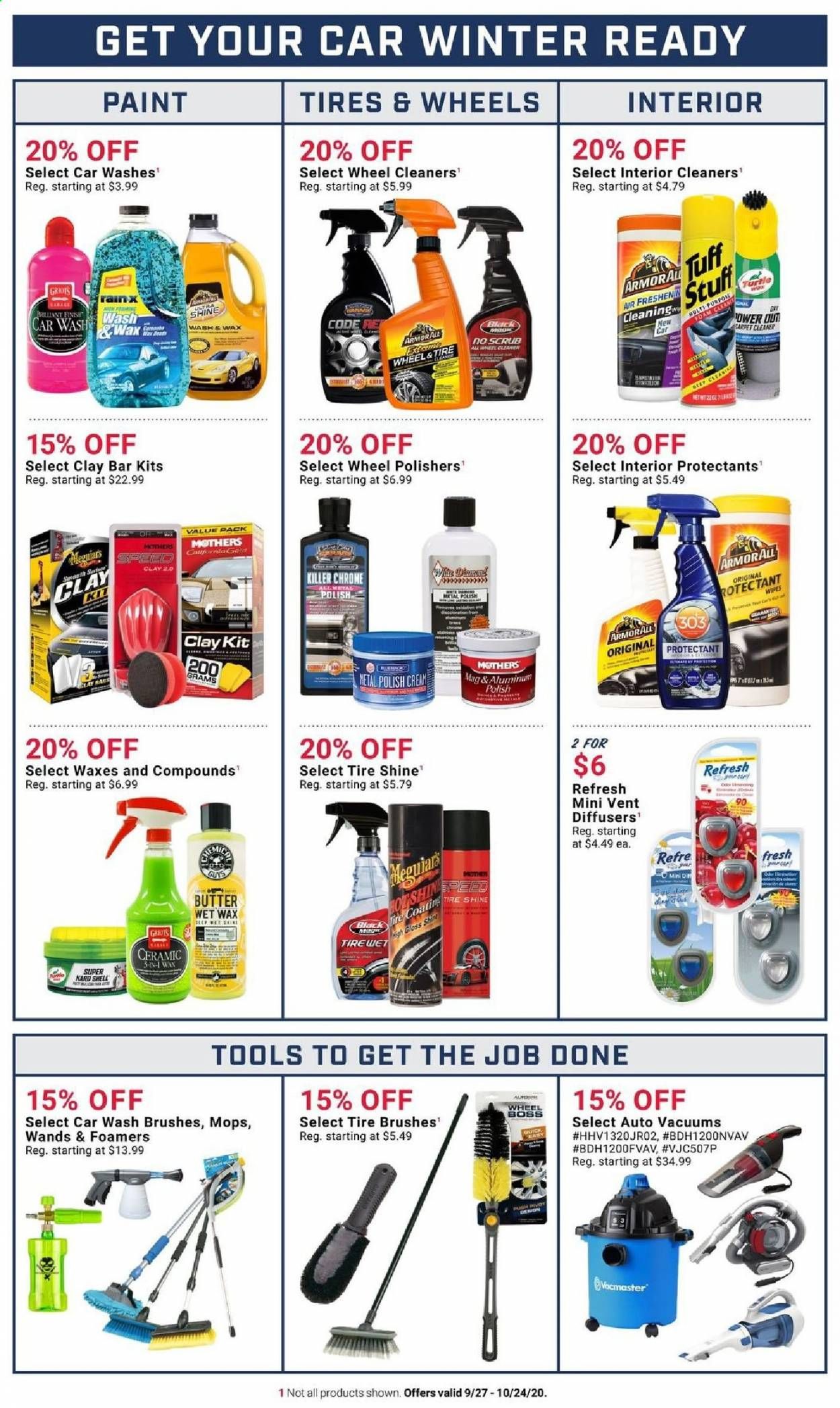 Pep Boys Weekly Ad Flyer September 27 to October 24