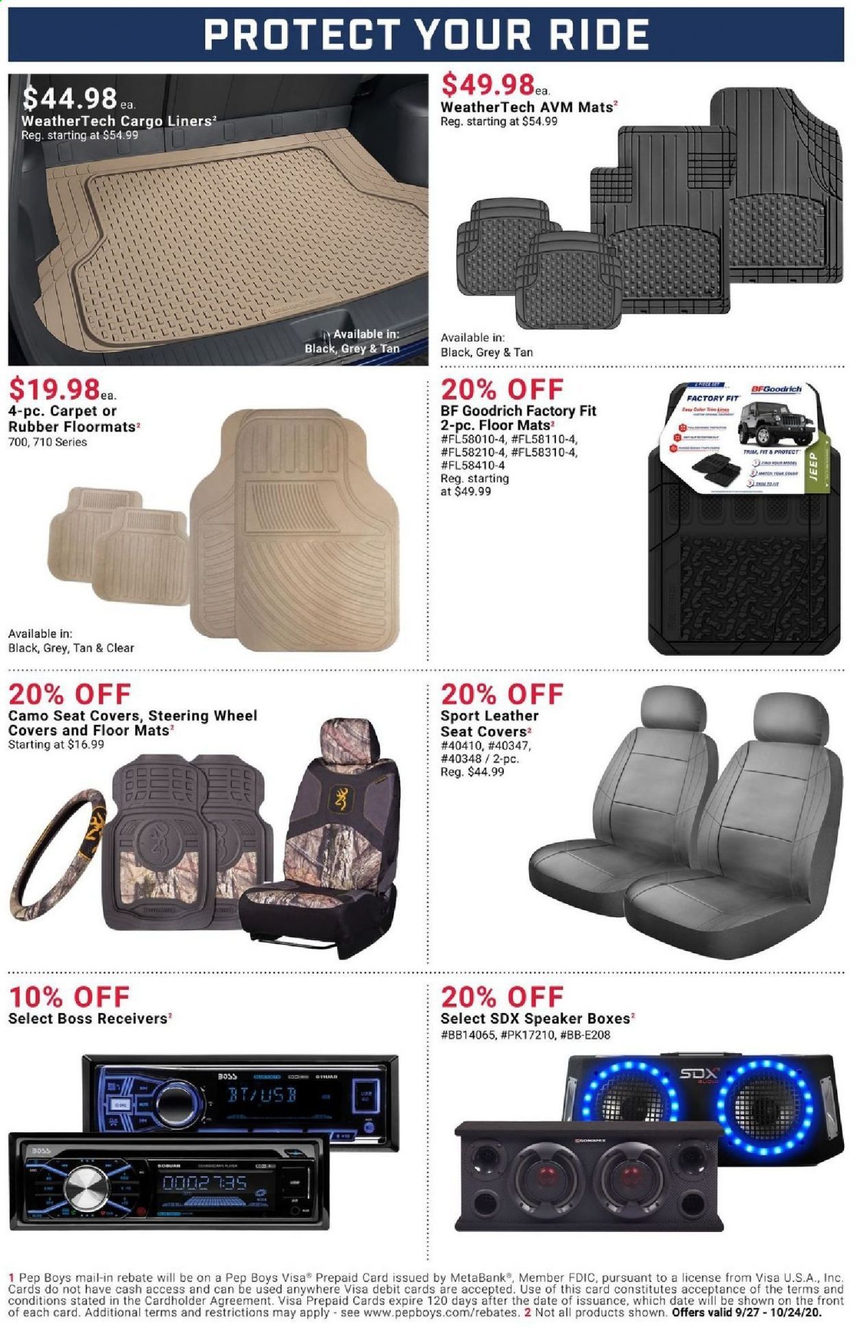Pep Boys Weekly Ad Flyer September 27 to October 24