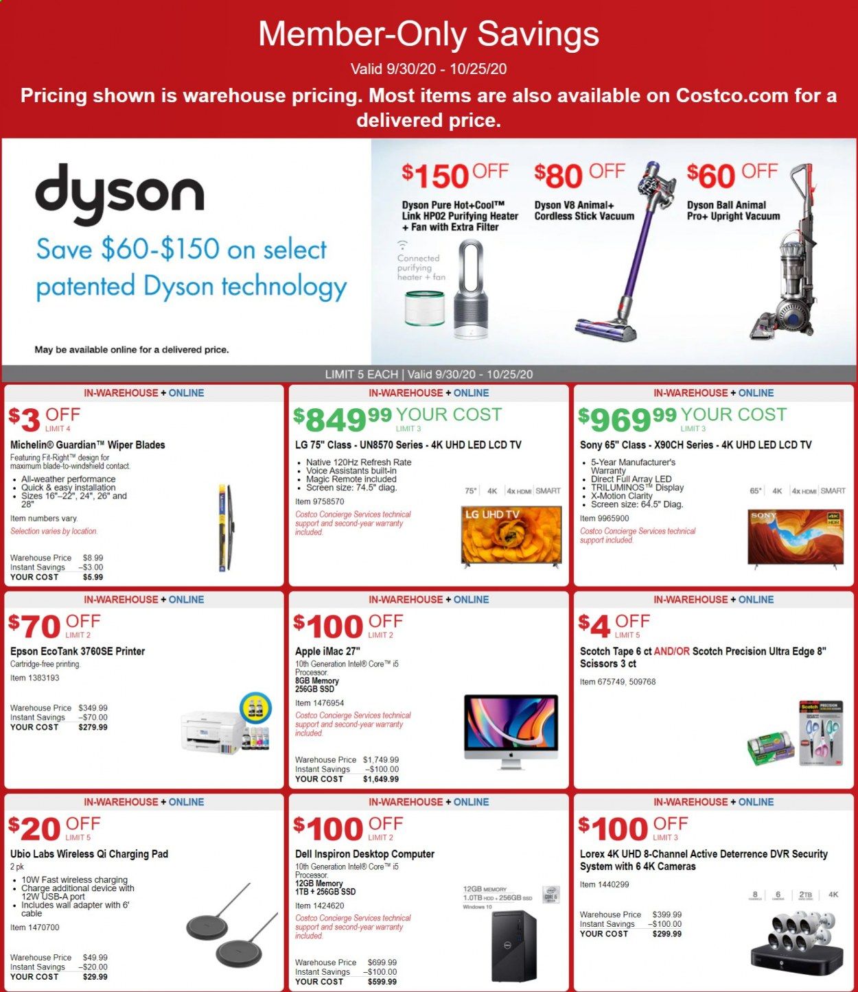 Costco Weekly Ad Flyer September 30 to October 25