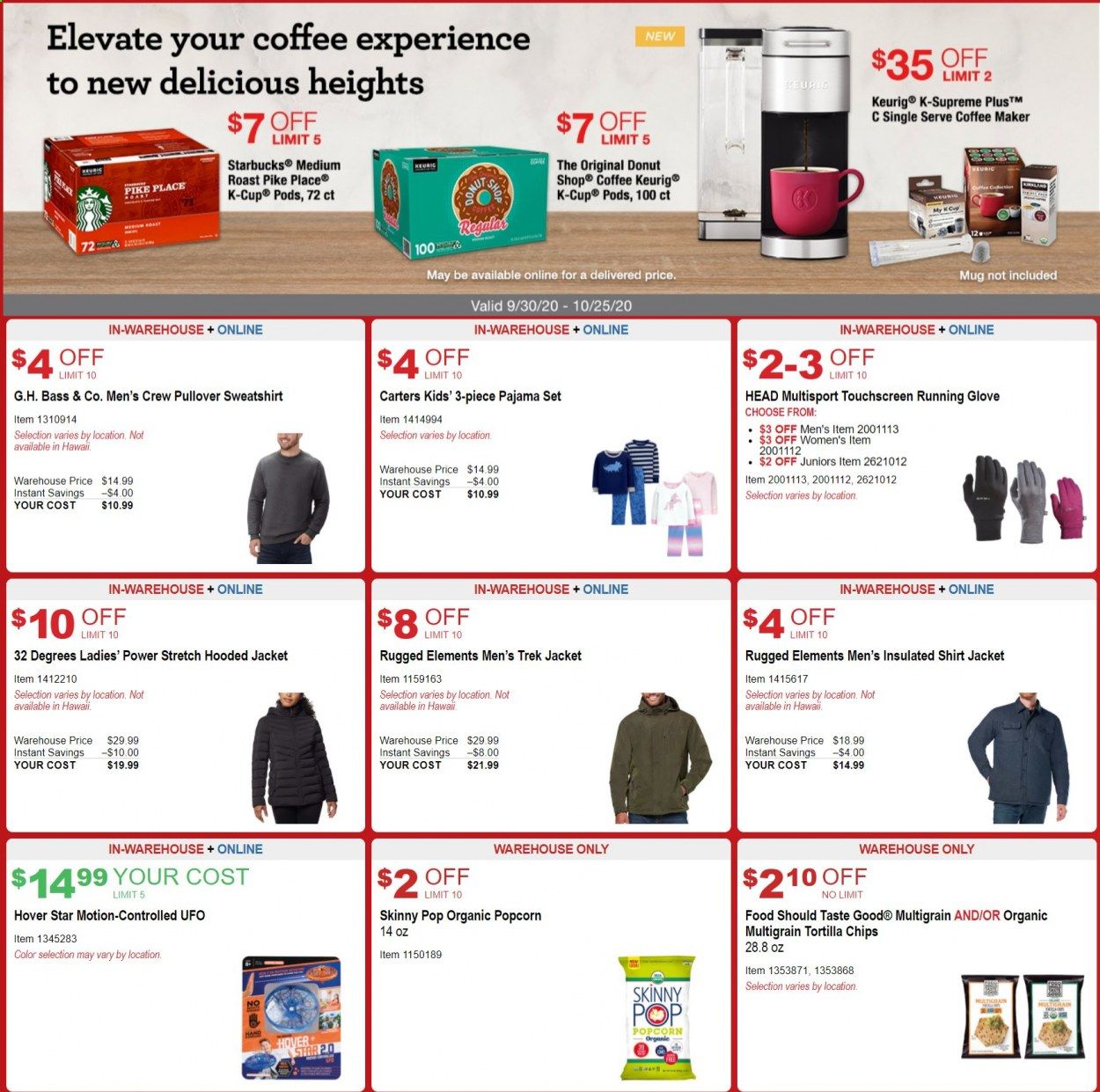 Costco Weekly Ad Flyer September 30 to October 25