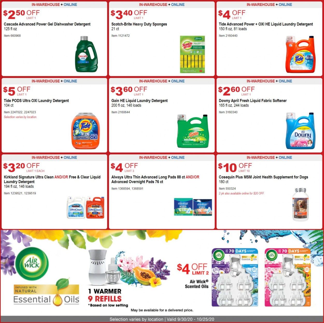 Costco Weekly Ad Flyer September 30 to October 25
