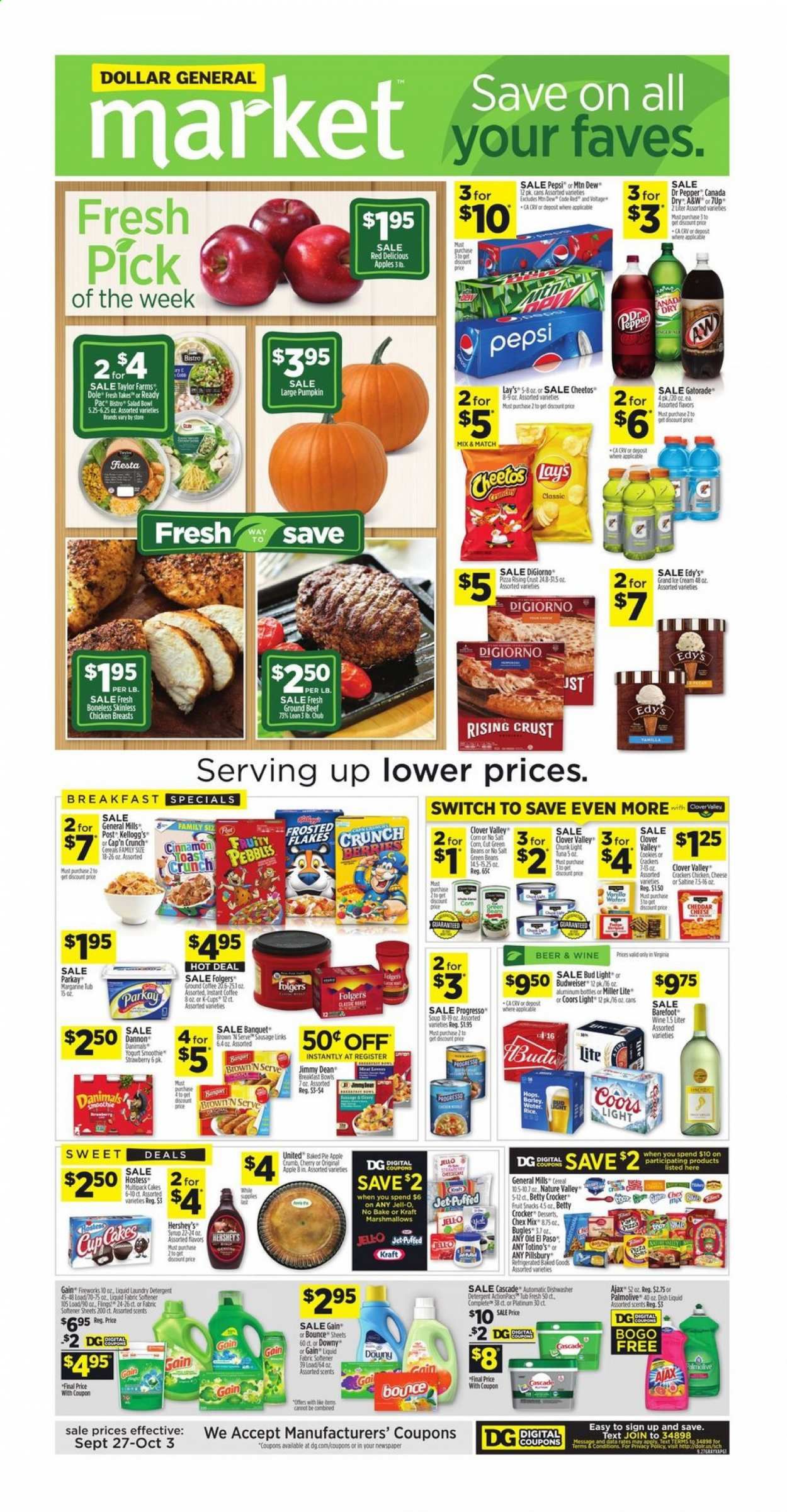 Dollar General (VA) Weekly Ad Flyer September 27 to October 3