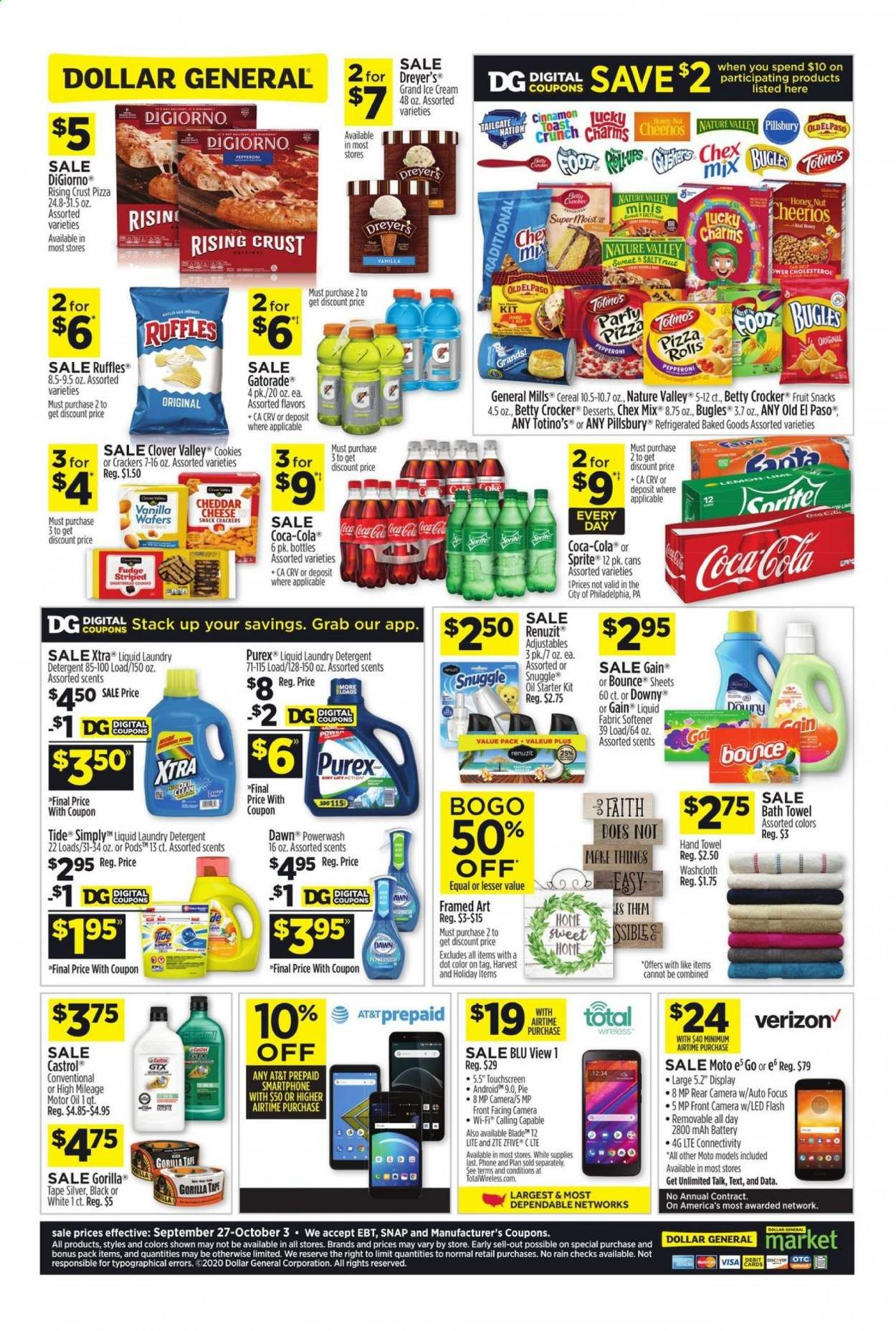 Dollar General (TX) Weekly Ad Flyer September 27 to October 3