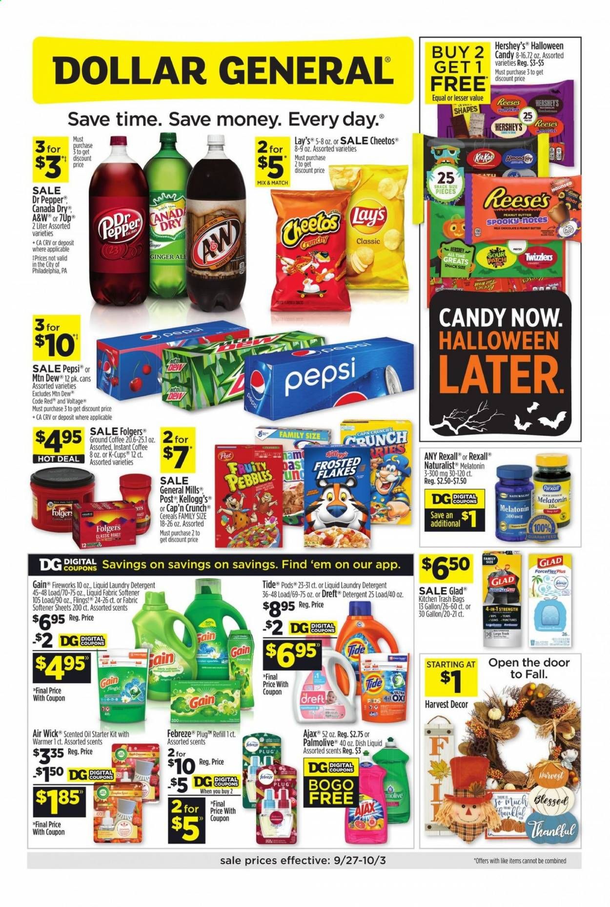 Dollar General (AZ, CO, NM, UT) Weekly Ad Flyer September 27 to October 3