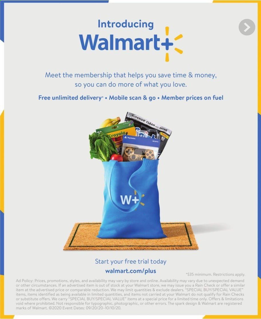 Walmart Weekly Ad Flyer September 20 to October 10