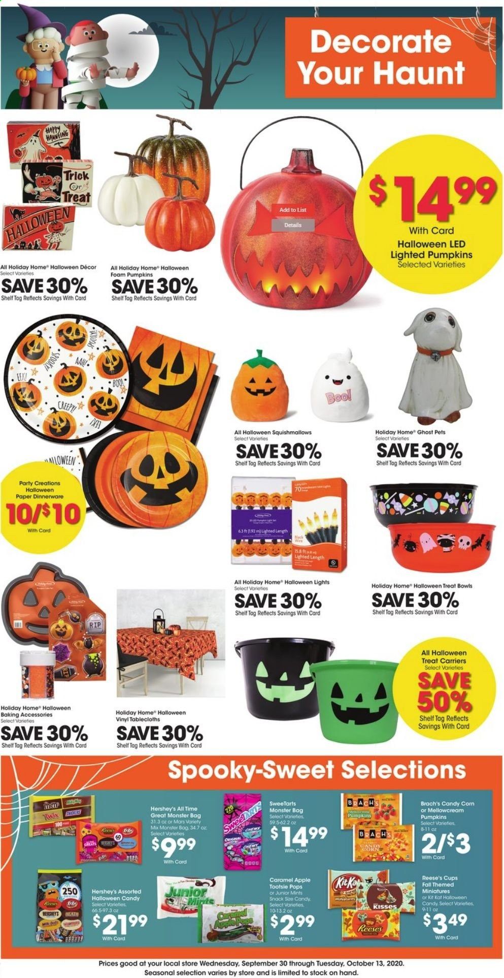Baker's Weekly Ad Flyer September 30 to October 6