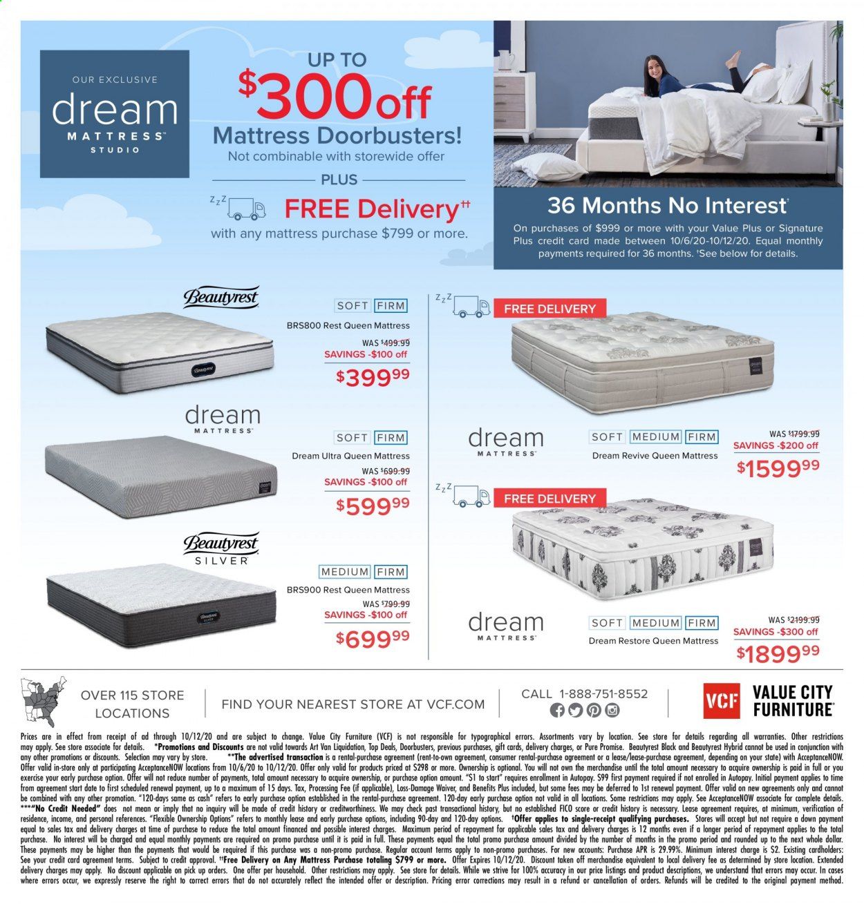 Value City Furniture Weekly Ad Flyer October 6 to October 12