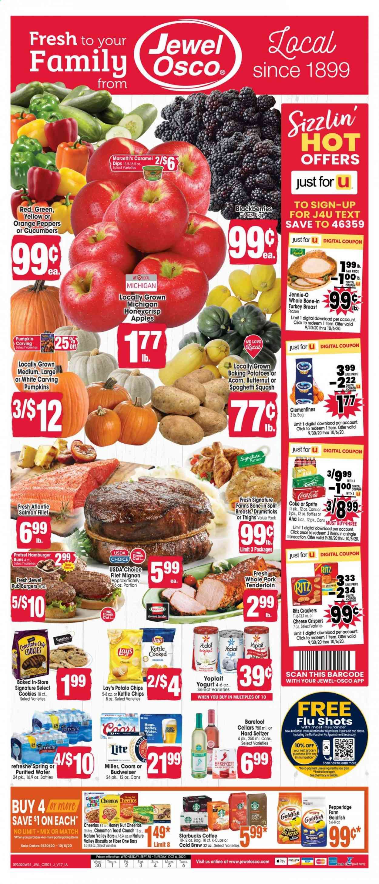 Jewel Osco (IA) Weekly Ad Flyer September 30 to October 6