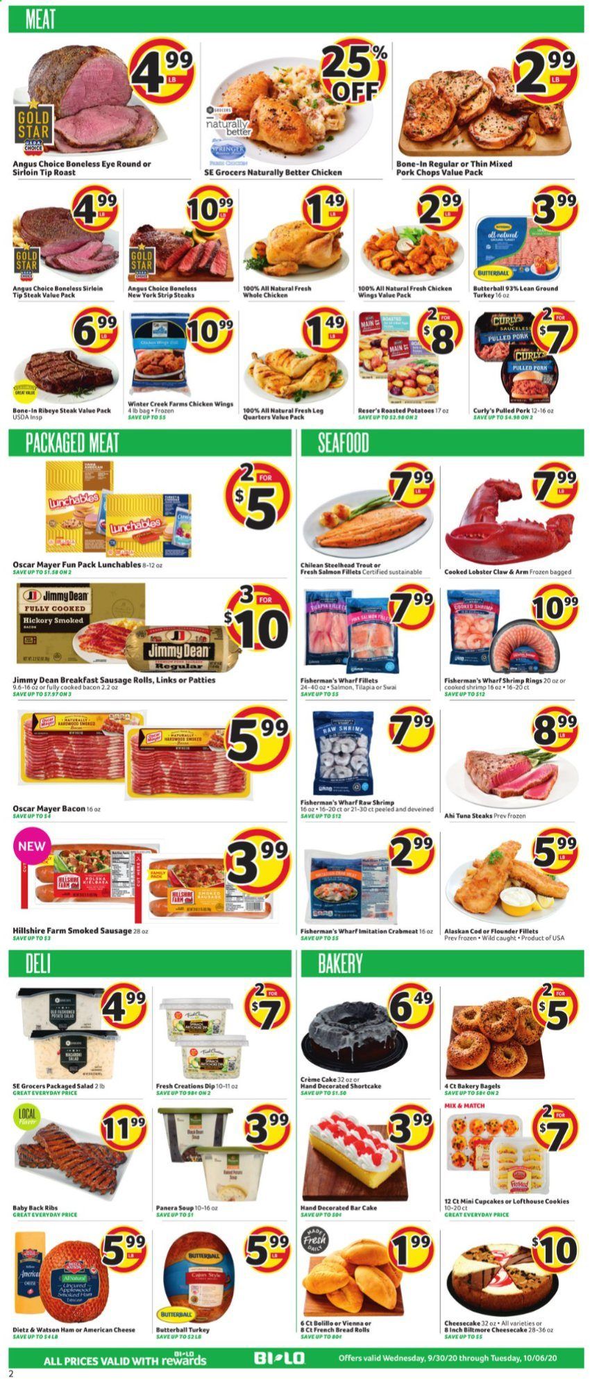 BI-LO Weekly Ad Flyer September 30 to October 6