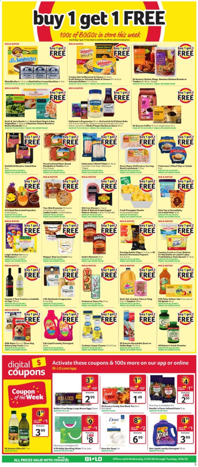 BI-LO Weekly Ad Flyer September 30 to October 6