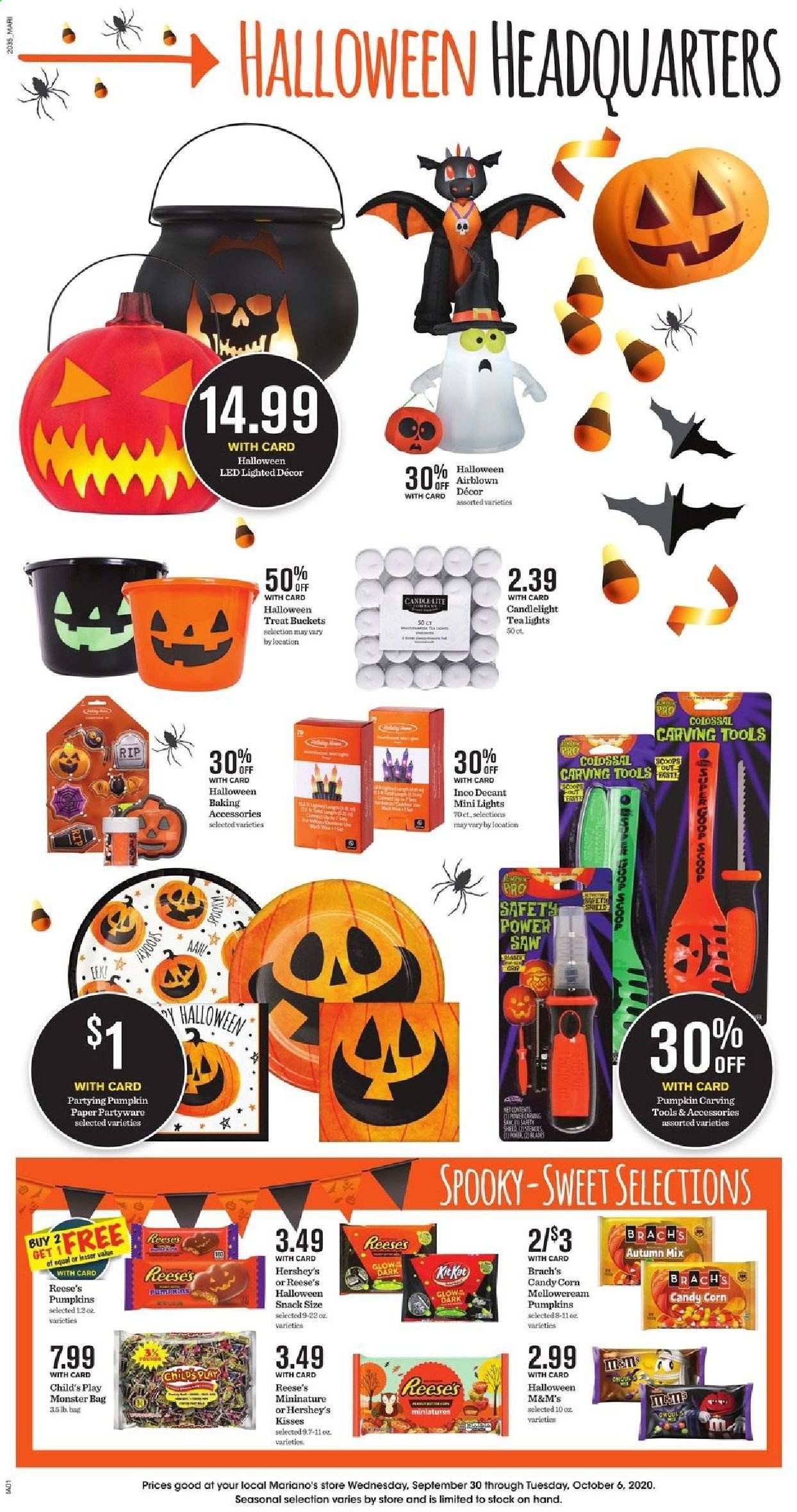 Mariano’s Weekly Ad Flyer September 30 to October 6
