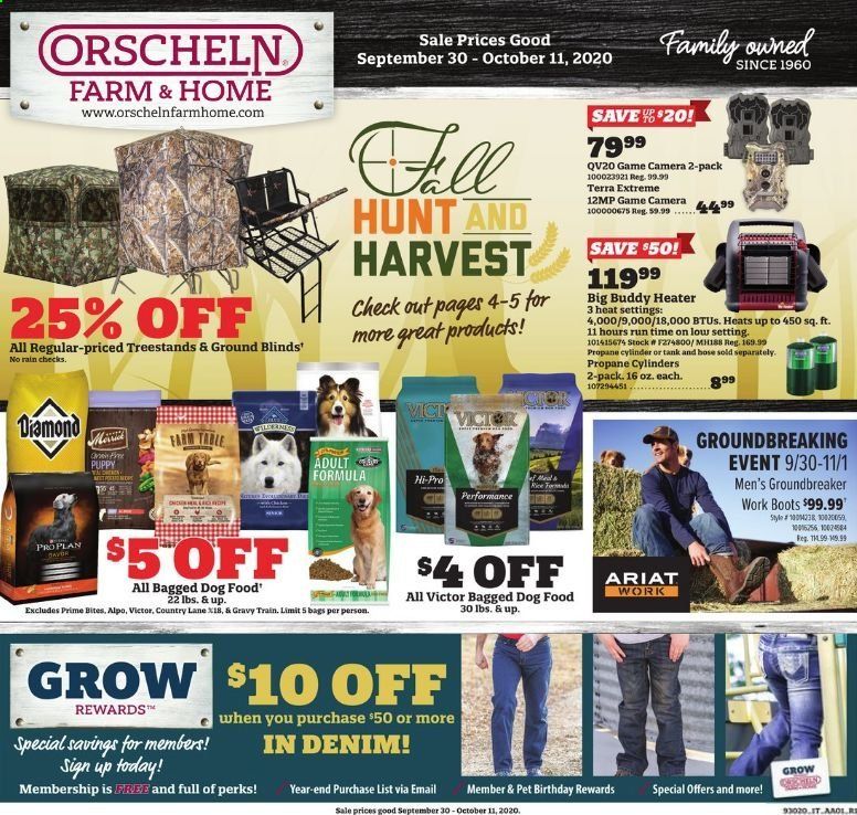 Orscheln Farm and Home Weekly Ad Flyer September 30 to October 11