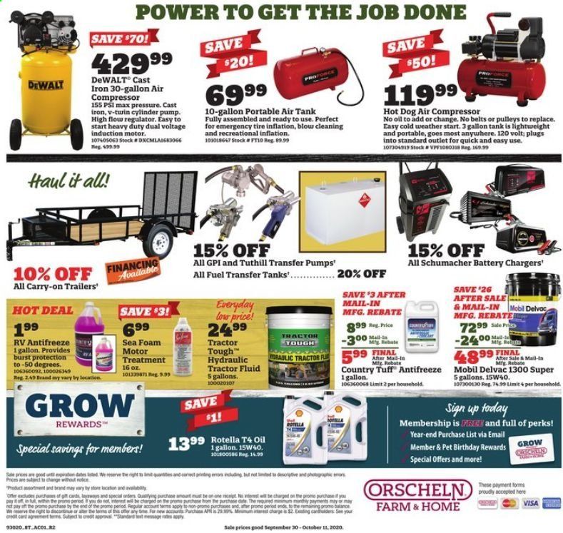 Orscheln Farm and Home Weekly Ad Flyer September 30 to October 11