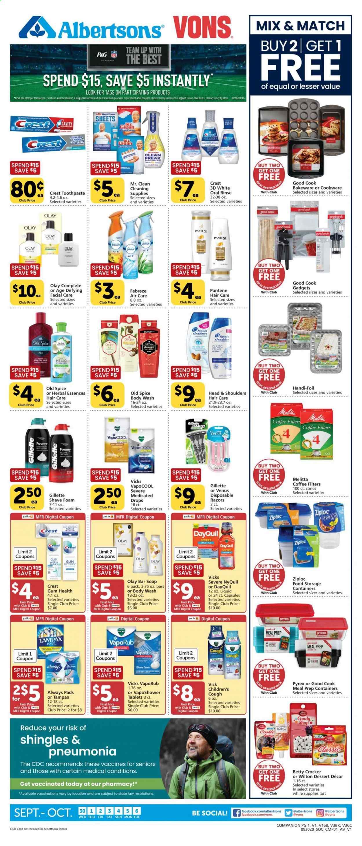 Vons Weekly Ad Flyer September 30 to October 6