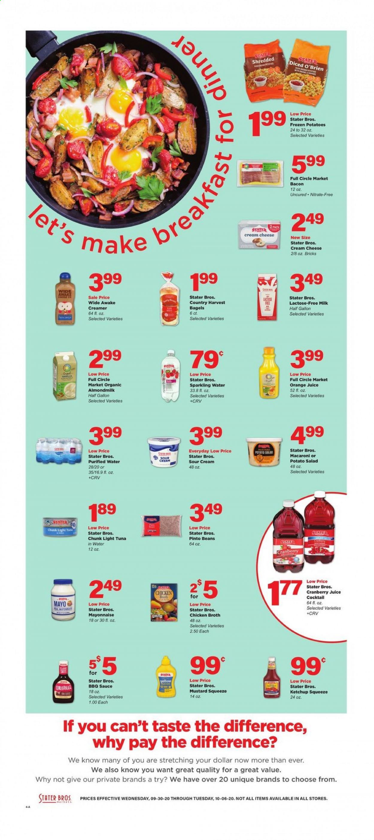 Stater Bros. Weekly Ad Flyer September 30 to October 6