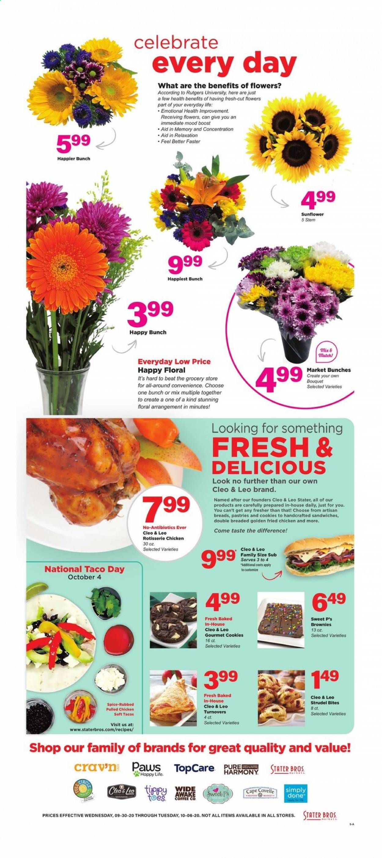 Stater Bros. Weekly Ad Flyer September 30 to October 6