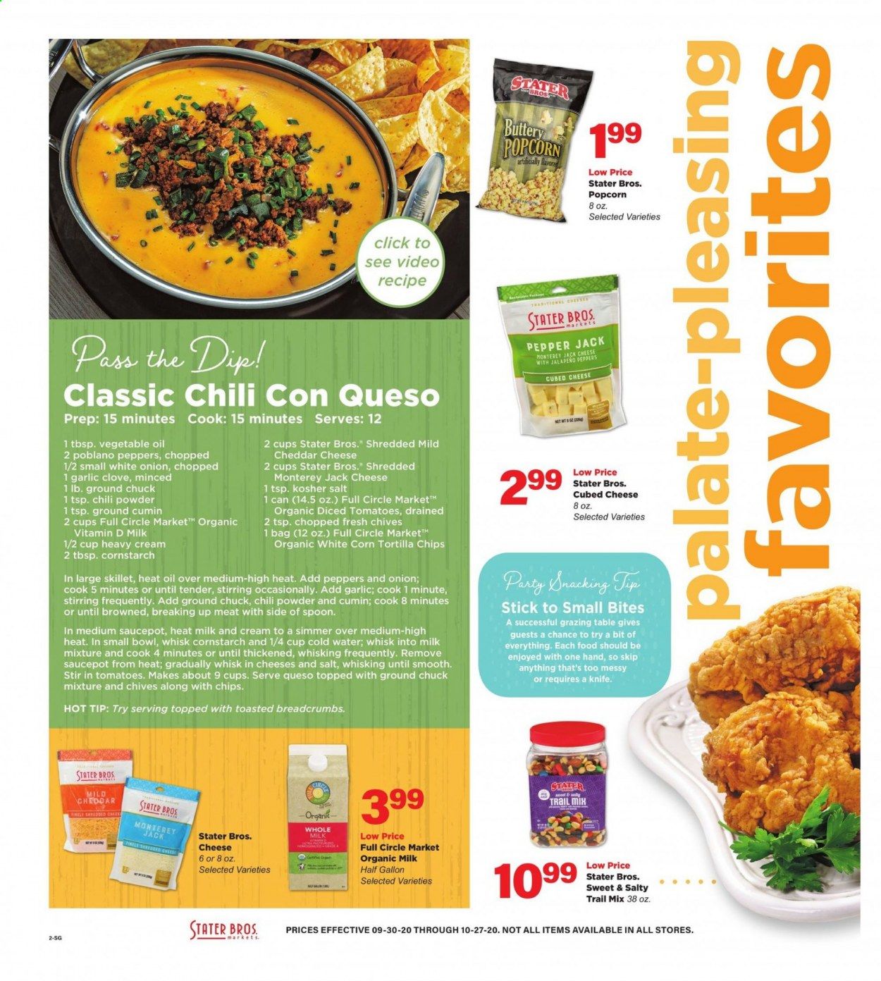 Stater Bros. Weekly Ad Flyer September 30 to October 27
