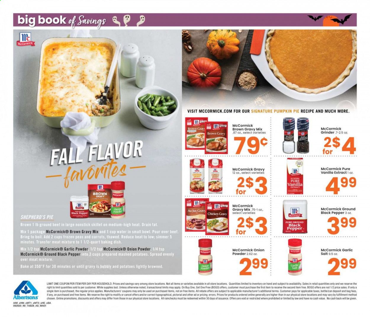 Albertsons Weekly Ad Flyer September 29 to November 2