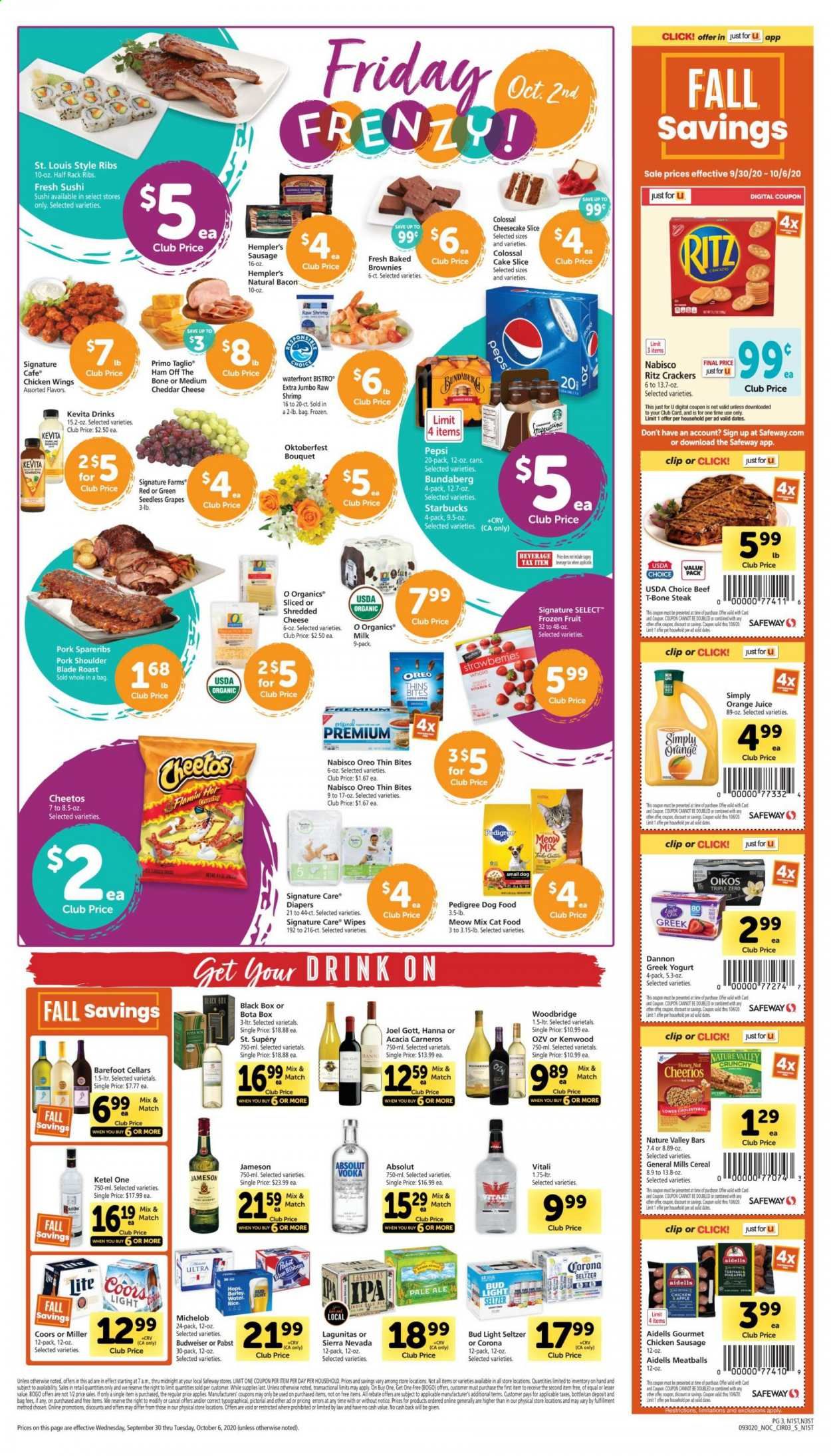 Safeway Weekly Ad Flyer September 30 to October 6